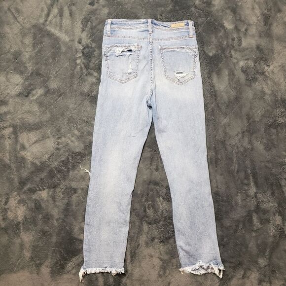 Buckle Black high rise ankle distressed destroyed jeans fit 53 button fly - Picture 2 of 14